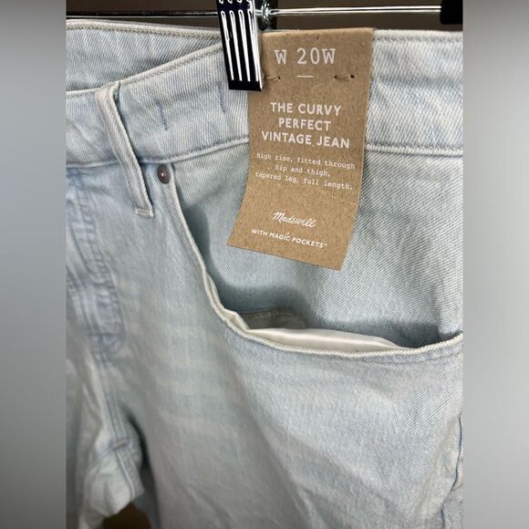 NWT Madewell The Plus Curvy Perfect Vintage Jean - Picture 8 of 10